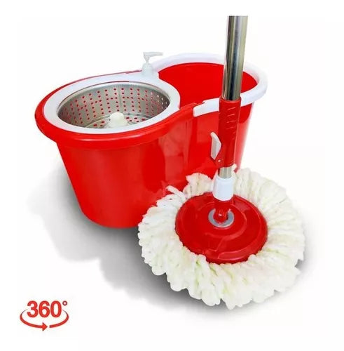 Balde mopa 360 con centrífuga de acero