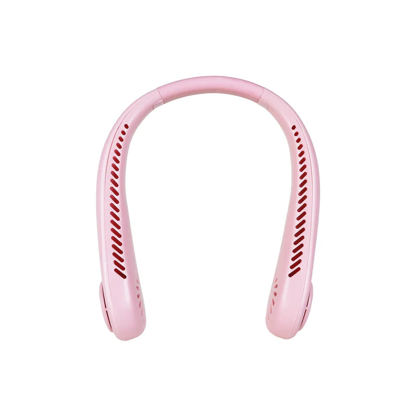 Ventilador de cuello color rosa